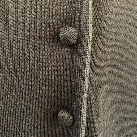 (K221) NWT Giorgio Armani Made In Italy Women’s Sz 4/US Button Up Sweater, Black - Picture 3 of 13